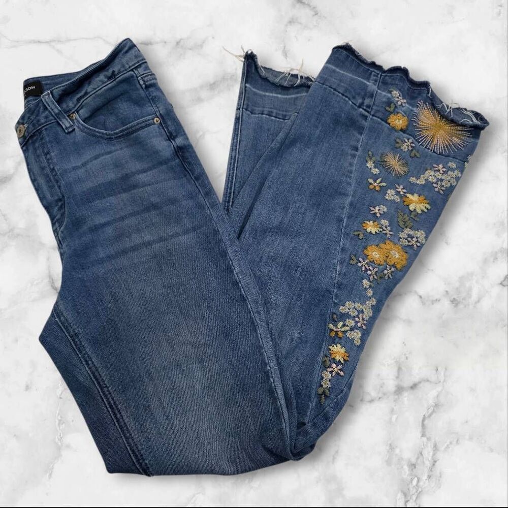 Ashley Mason Floral Jeans Size 5